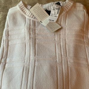 NWT JosABank Men’s White Sweater Size XL